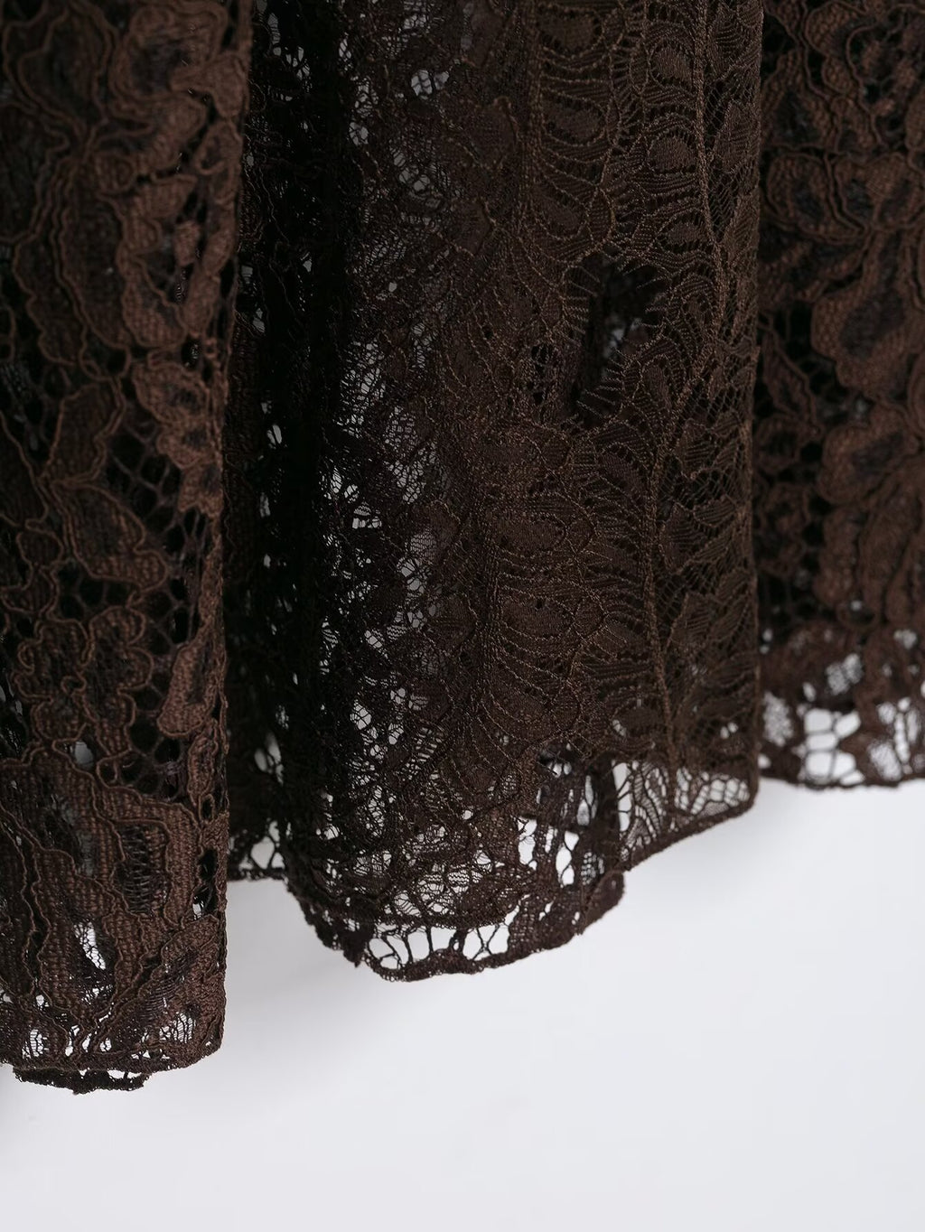 Women Lace Silk Satin Skirt