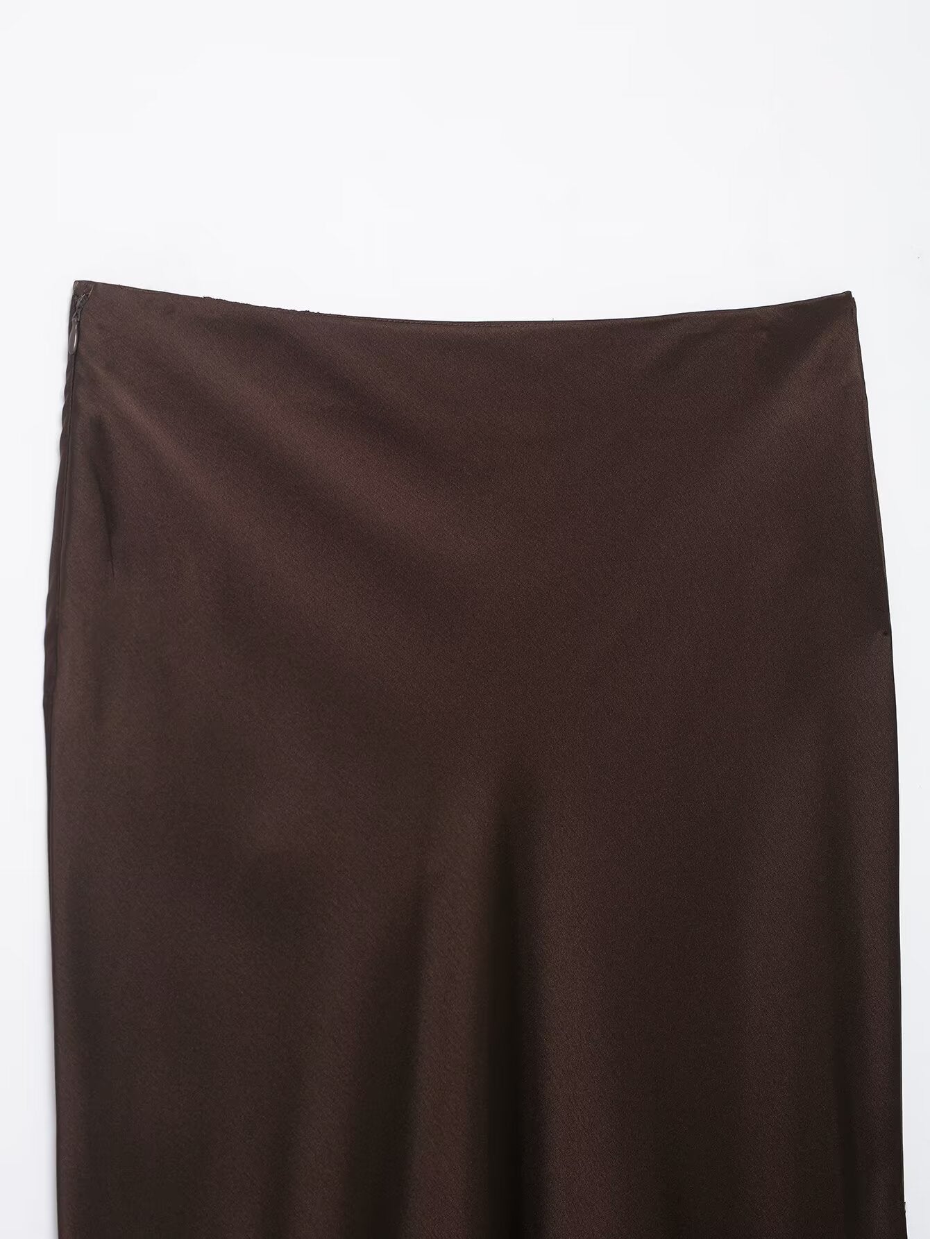 Women Lace Silk Satin Skirt