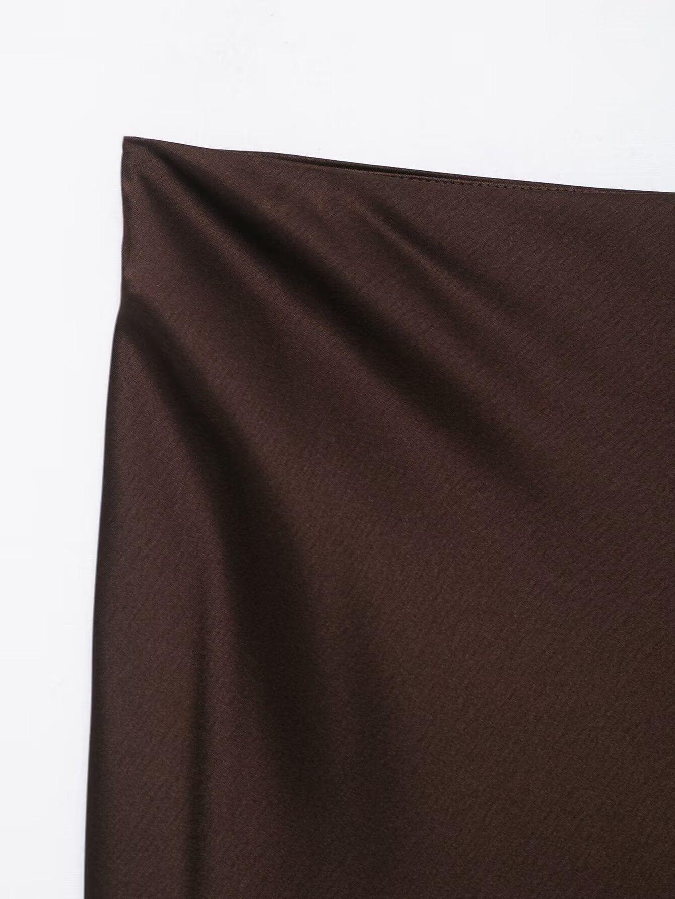 Women Lace Silk Satin Skirt