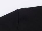Women Clothing Autumn Casual Printing Zipper Sweater Bell Bottom Pants