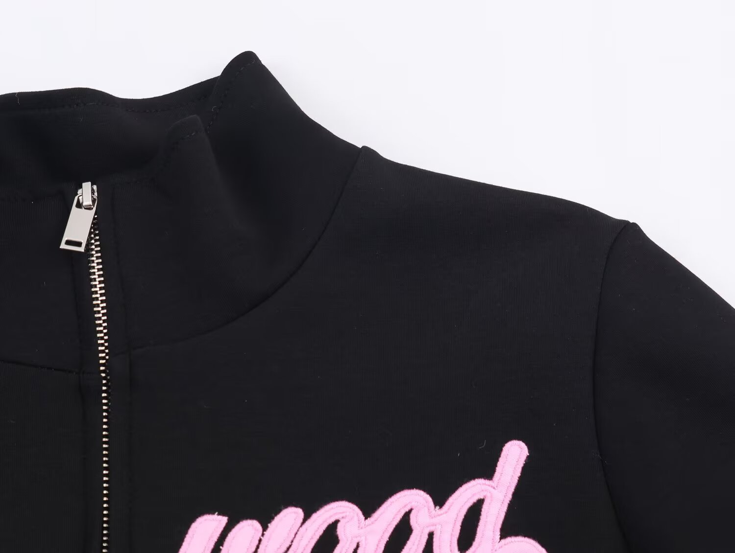 Women Clothing Autumn Casual Printing Zipper Sweater Bell Bottom Pants