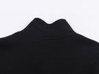 Women Clothing Autumn Casual Printing Zipper Sweater Bell Bottom Pants