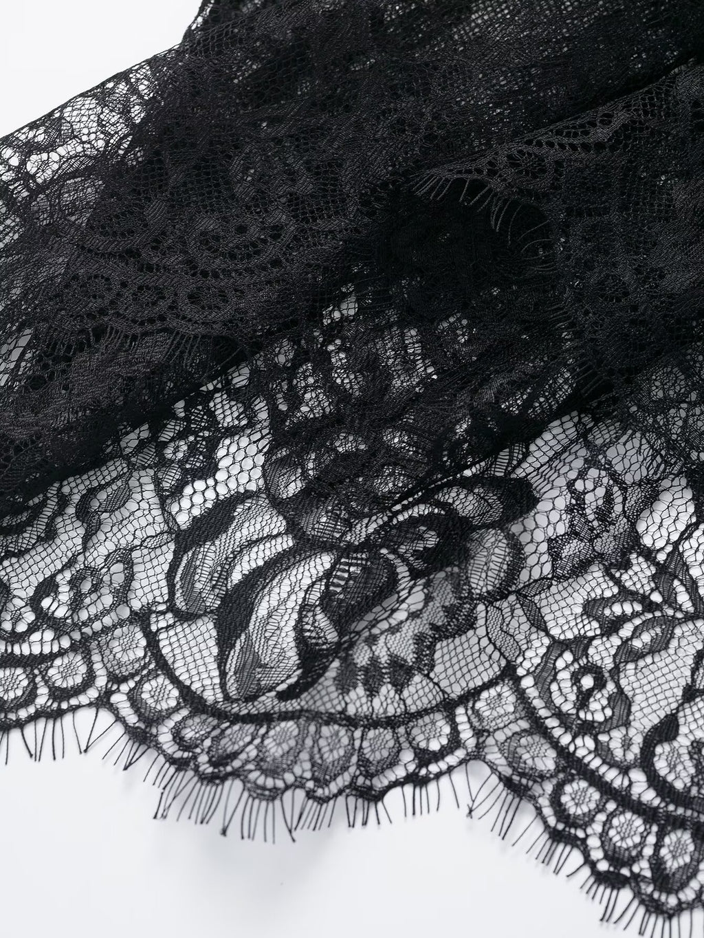 Women Clothing Winter Sexy See through Lace Stitching High Waist Skirt Long Skirt