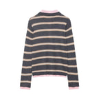 Women Casual Loose Patchwork Stripes Knitwear