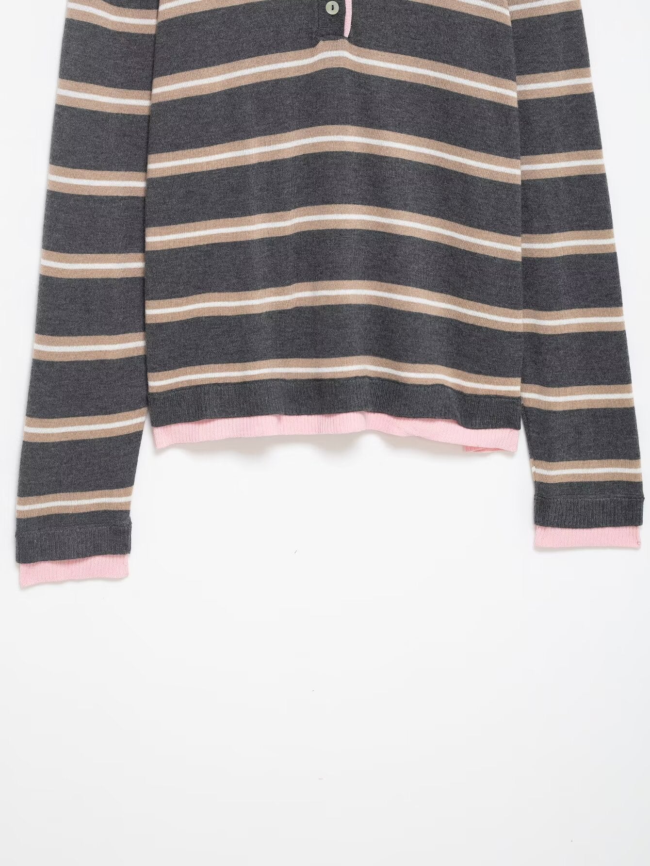 Women Casual Loose Patchwork Stripes Knitwear