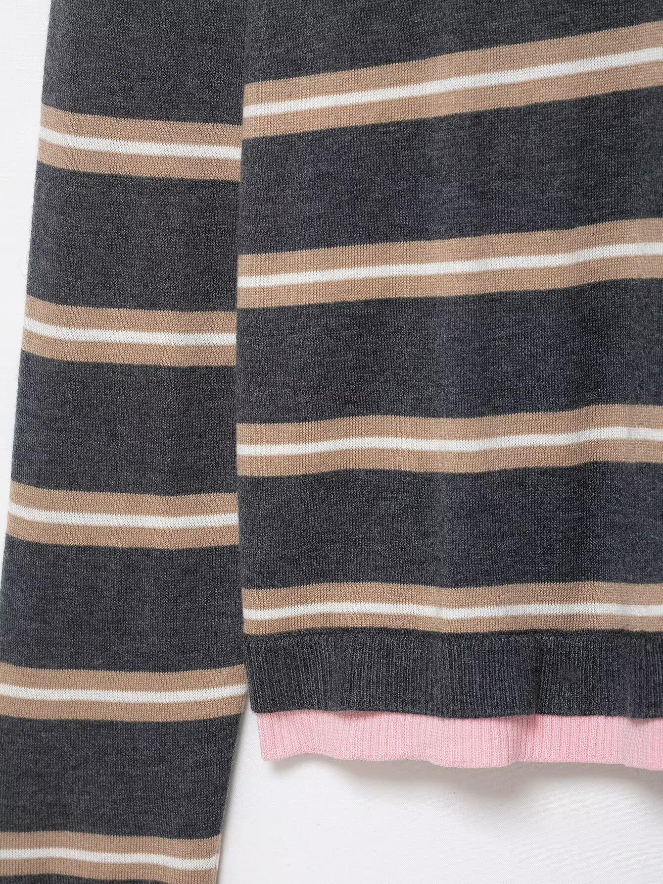 Women Casual Loose Patchwork Stripes Knitwear