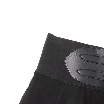 Autumn Dignified Sense of Design Belt Accessories Draping Effect High Waist Wide Leg Casual Trousers Women