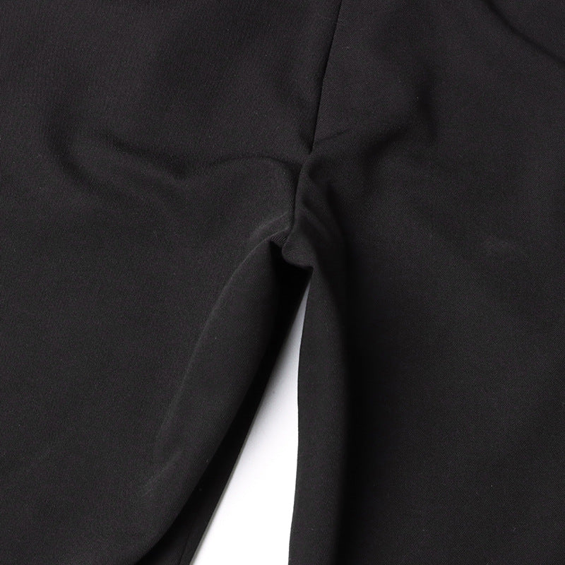 Autumn Dignified Sense of Design Belt Accessories Draping Effect High Waist Wide Leg Casual Trousers Women