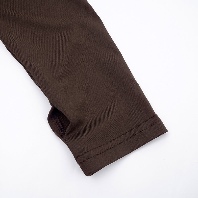 Women Clothing Autumn Winter Elegant Lady Slim Fit Long Sleeve Pleated Sheath Maxi Dress