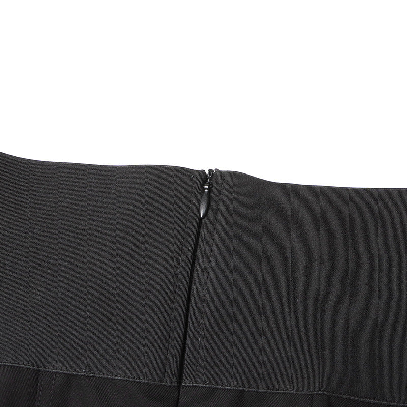Autumn Dignified Sense of Design Belt Accessories Draping Effect High Waist Wide Leg Casual Trousers Women